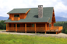 prefabricated log home